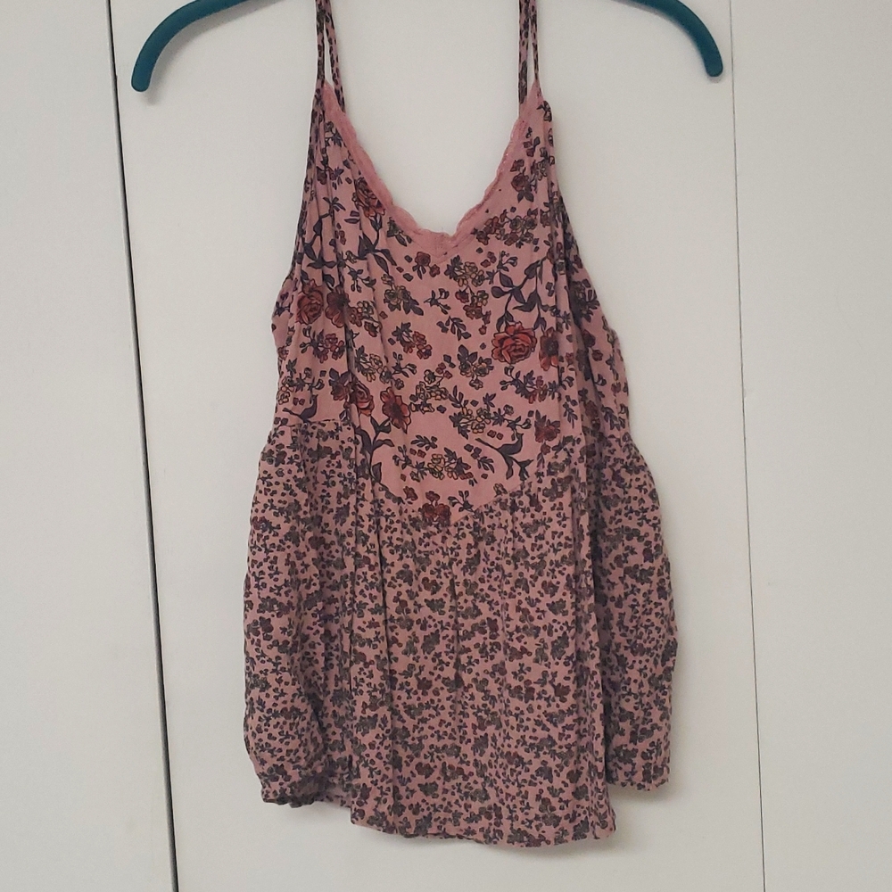 Pink Floral Cami